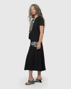 Women Alembika Pants & Skirts<Tekbika Swing Maxi Skirt, Yellow/Print