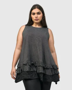 Women Alembika Plus<Thalia Sleeveless Tunic Top, Mix