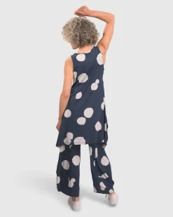Women Alembika Tops & Tunics<Trapeze Tank Tunic, Navy