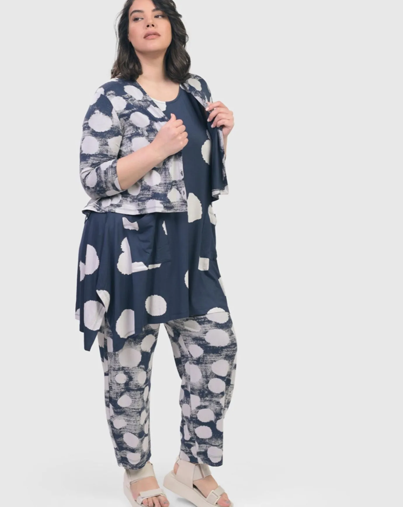 Women Alembika Tops & Tunics<Trapeze Tank Tunic, Navy