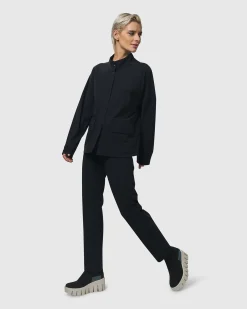 Women Alembika Pants & Skirts<Trinity Slim Pants, Black