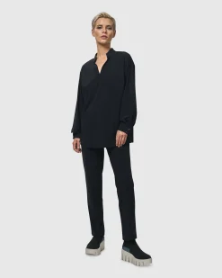 Women Alembika Tops & Tunics<Trinity V-Neck Pullover Top, Black