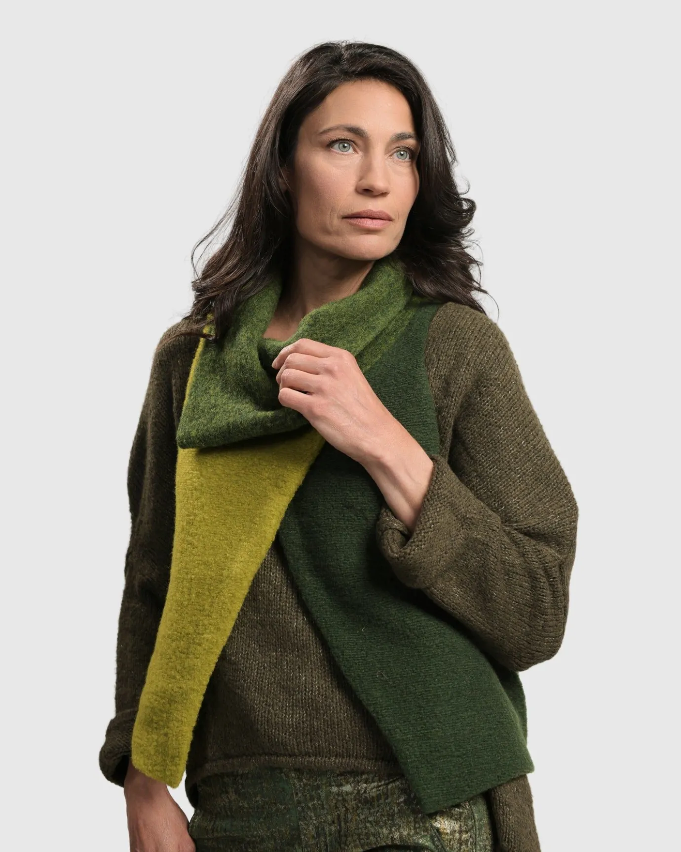 Women Alembika Plus<Two Tone Vest, Hunter
