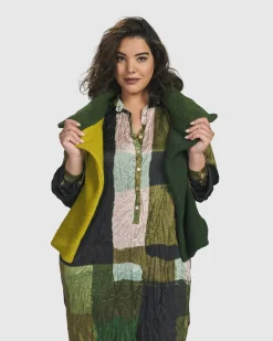 Women Alembika Jackets<Two Tone Vest, Hunter