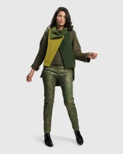 Women Alembika Jackets<Two Tone Vest, Hunter