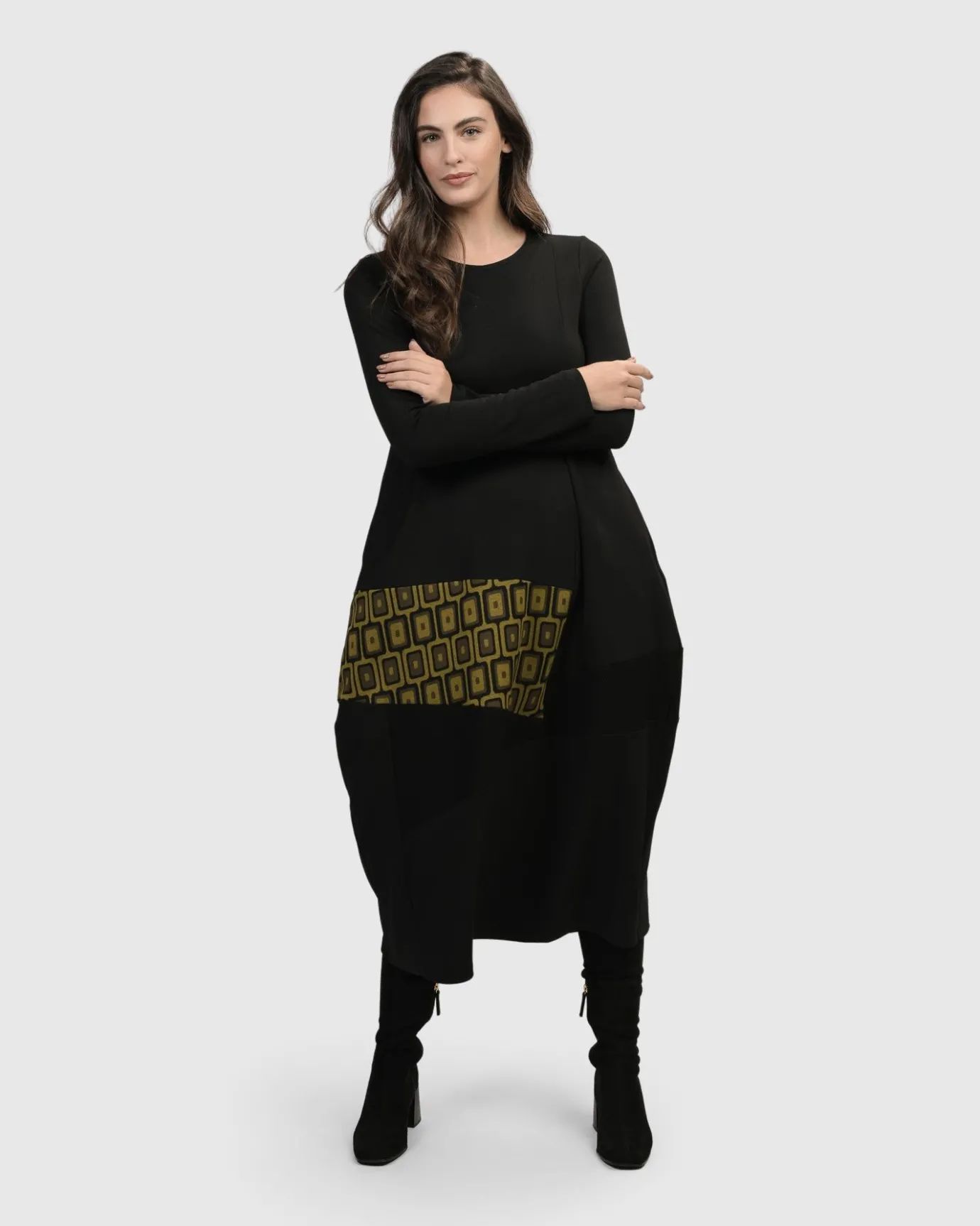 Women Alembika Plus<Unstoppable Cocoon Dress, Chartreuse