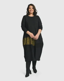 Women Alembika Plus<Unstoppable Cocoon Dress, Chartreuse
