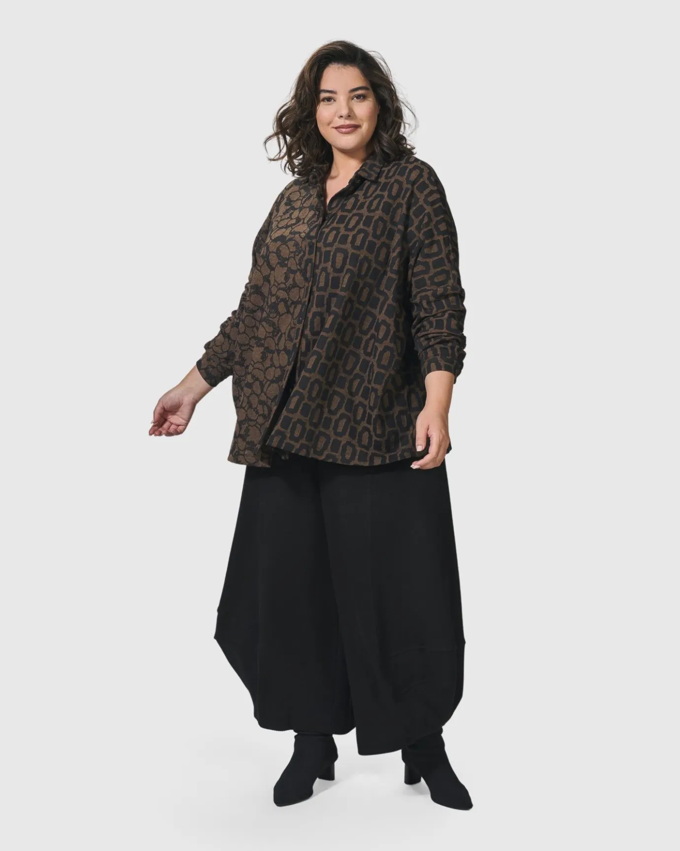 Women Alembika Plus<Unstoppable Oversized Cardigan, Coffee