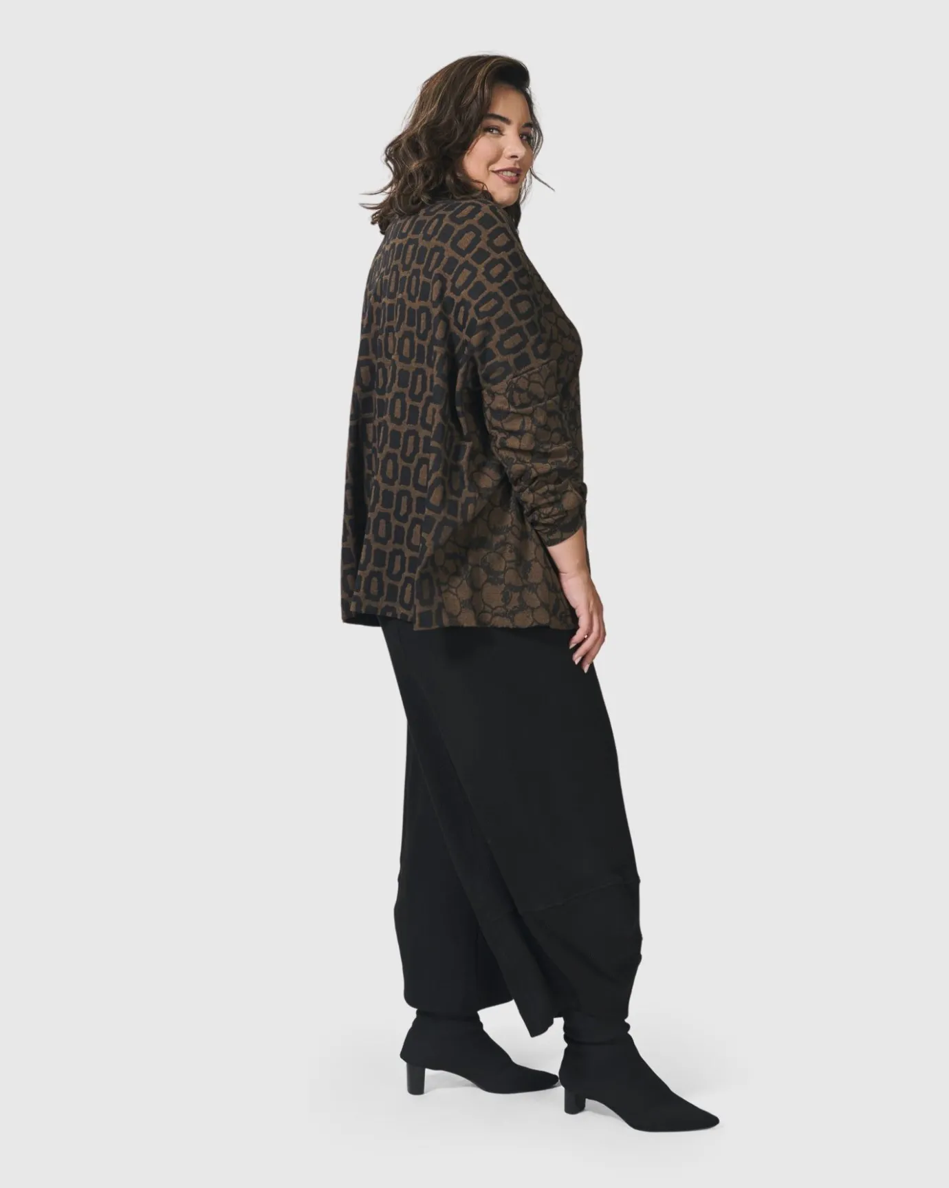 Women Alembika Plus<Unstoppable Oversized Cardigan, Coffee