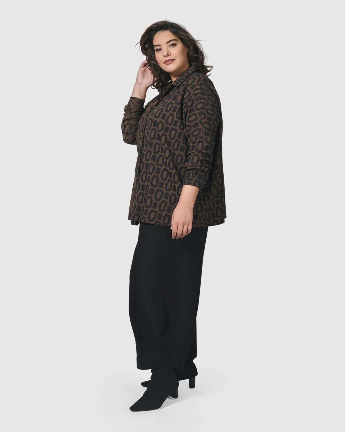 Women Alembika Plus<Unstoppable Oversized Cardigan, Coffee