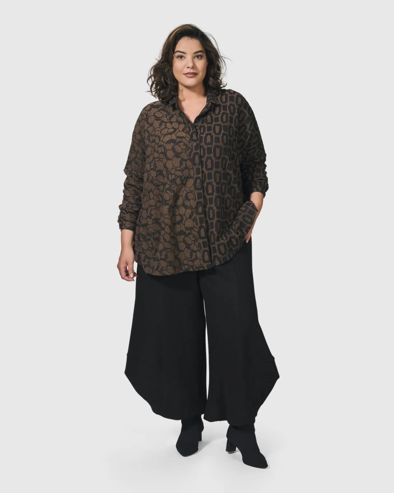 Women Alembika Plus<Unstoppable Oversized Cardigan, Coffee