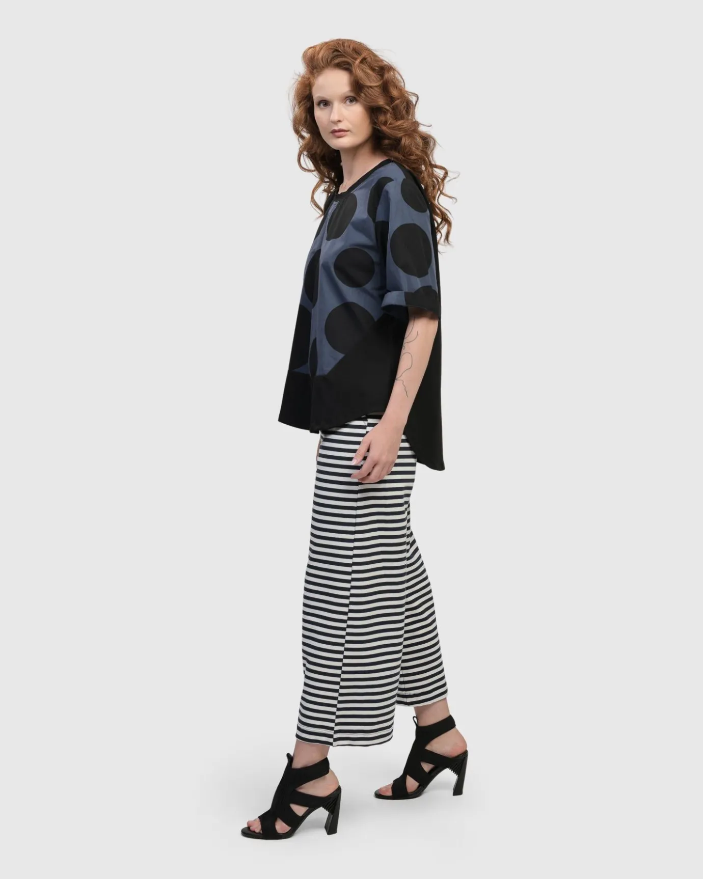 Women Alembika Tops & Tunics<Urban Angelica Dots Tee, Navy