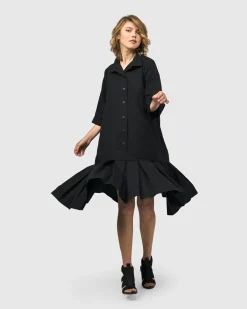Women Alembika Dresses<Urban Astor Shirt Dress, Black