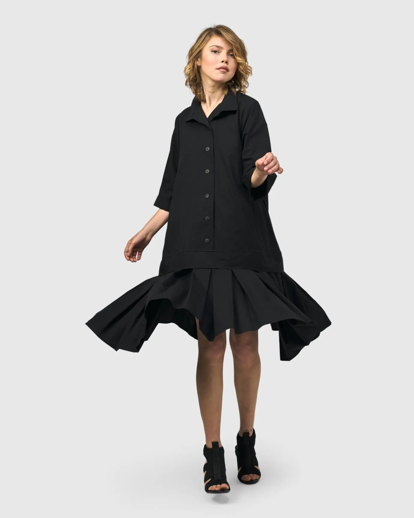 Women Alembika Dresses<Urban Astor Shirt Dress, Black