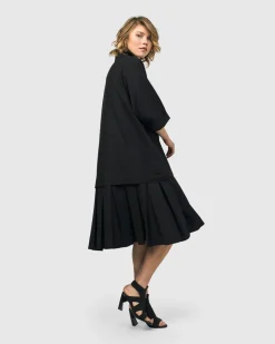 Women Alembika Dresses<Urban Astor Shirt Dress, Black