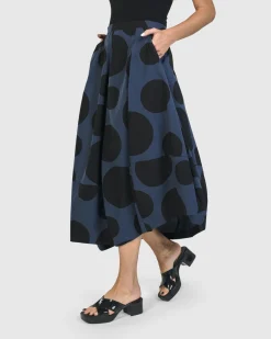 Women Alembika Pants & Skirts<Urban Astrid Balloon Skirt, Navy