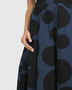 Women Alembika Plus<Urban Astrid Balloon Skirt, Navy