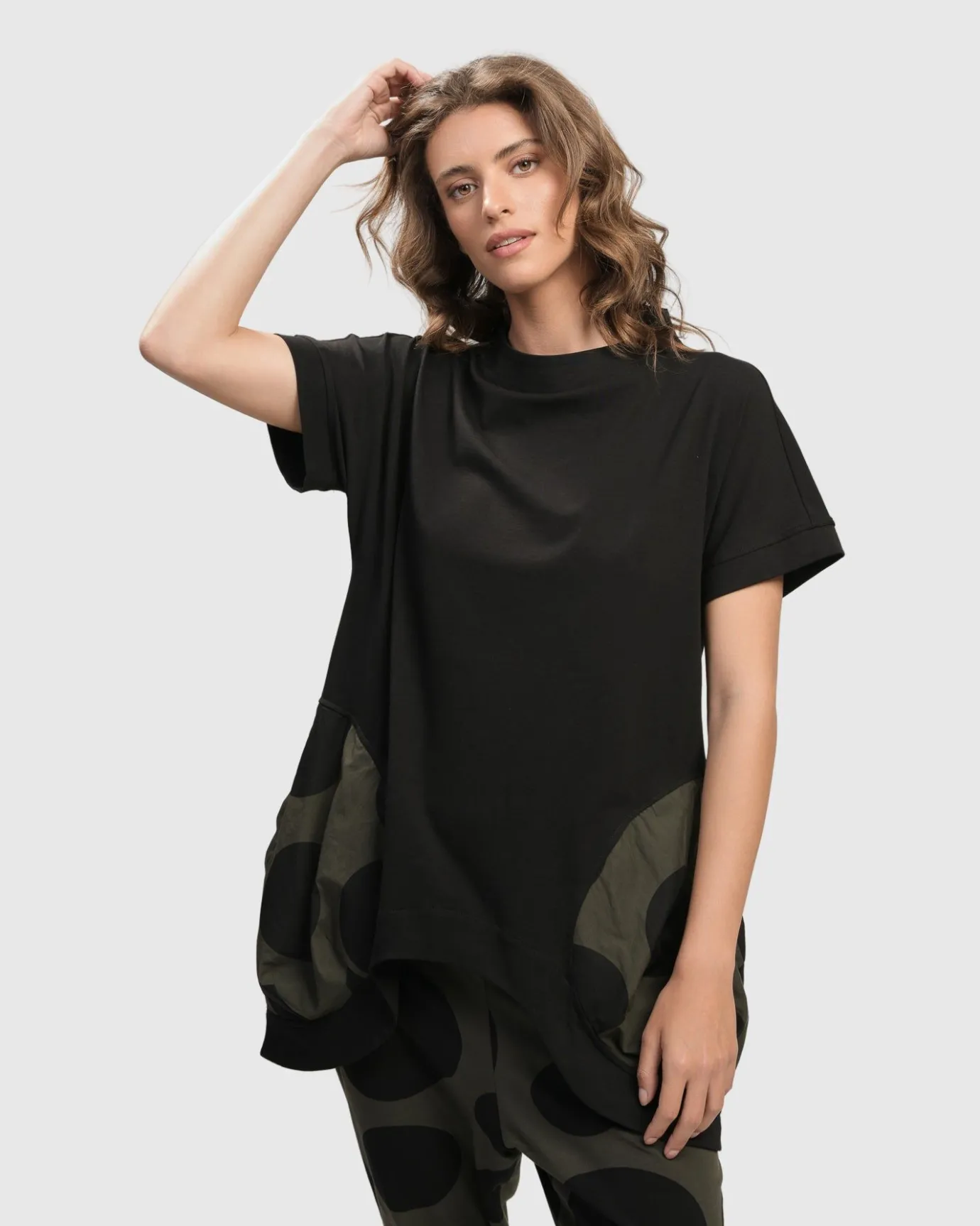 Women Alembika Tops & Tunics<Urban Bells Tunic Top, Khaki
