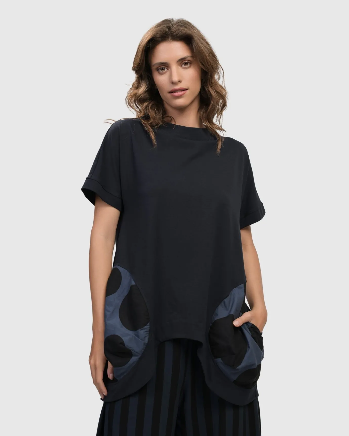 Women Alembika Tops & Tunics<Urban Bells Tunic Top, Navy