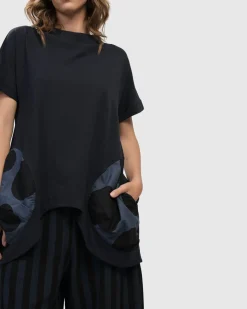 Women Alembika Tops & Tunics<Urban Bells Tunic Top, Navy