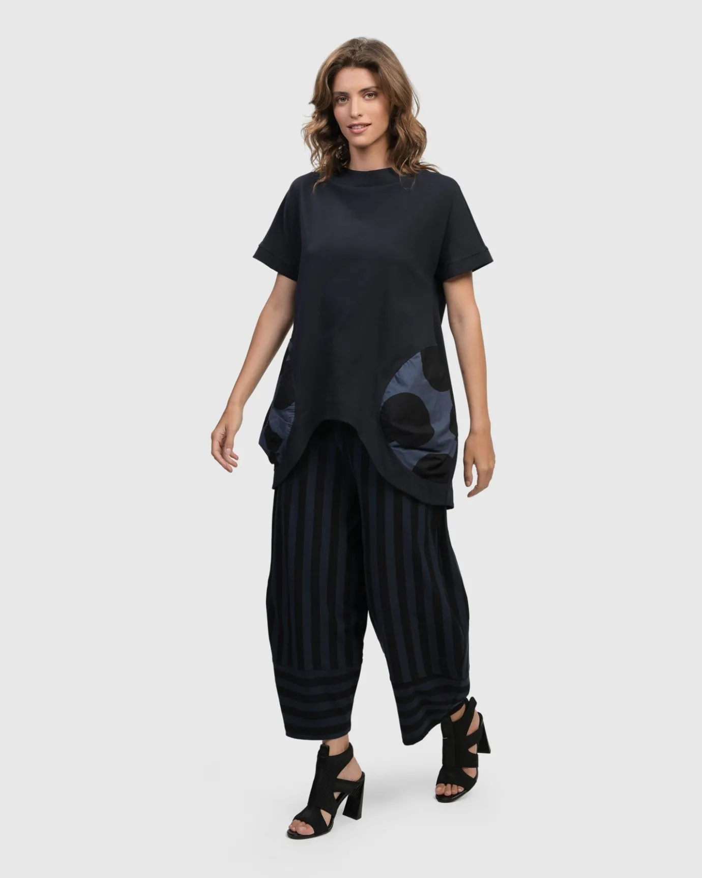 Women Alembika Tops & Tunics<Urban Bells Tunic Top, Navy