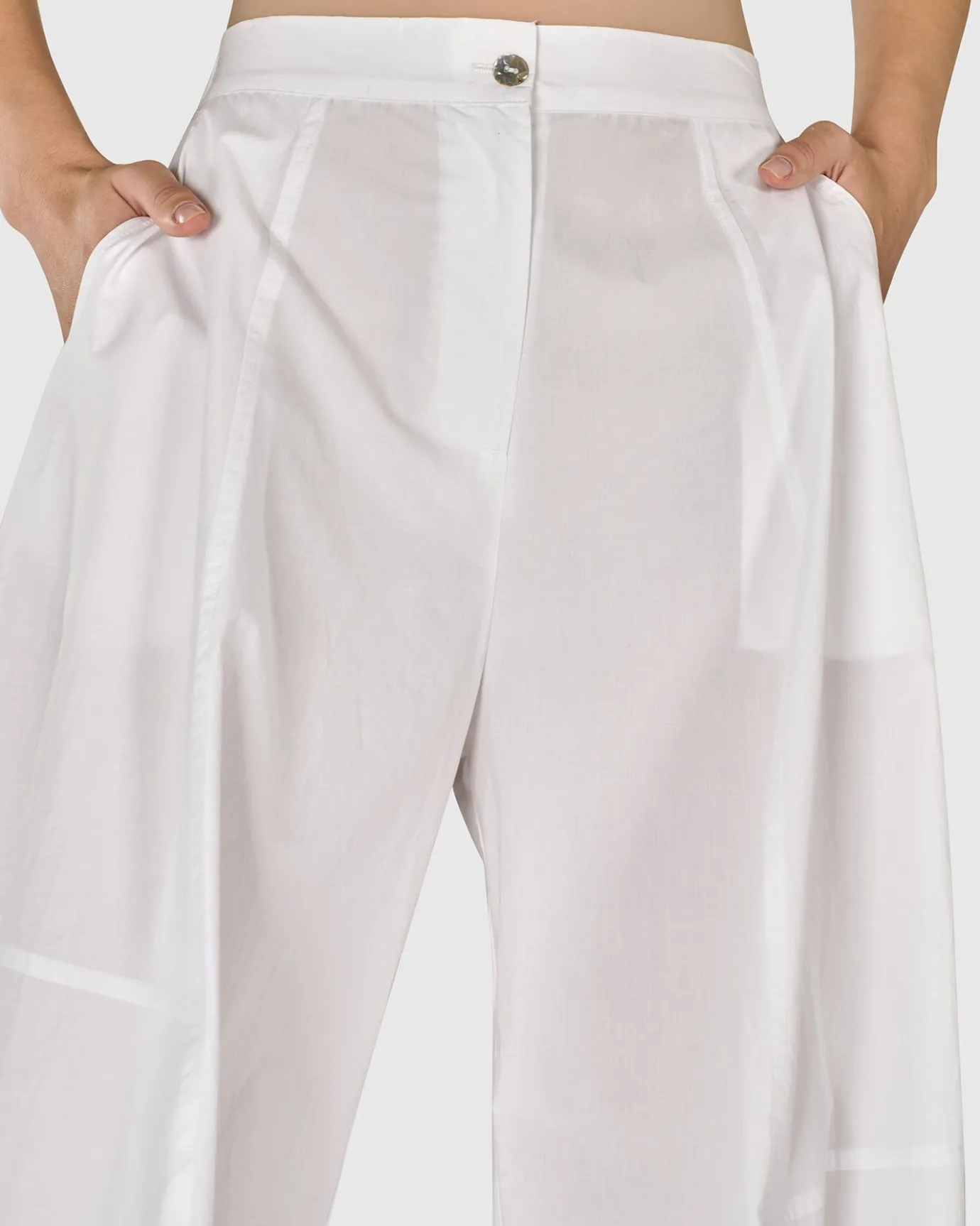 Women Alembika Plus<Urban Borough Balloon Pants, White