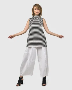 Women Alembika Plus<Urban Borough Balloon Pants, White