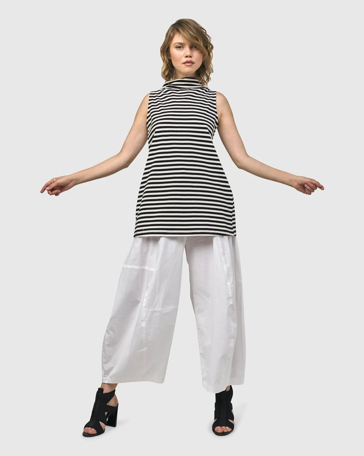 Women Alembika Plus<Urban Borough Balloon Pants, White