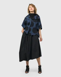 Women Alembika Jackets<Urban Bossa Cape Jacket, Navy