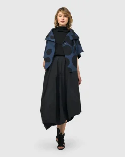 Women Alembika Jackets<Urban Bossa Cape Jacket, Navy