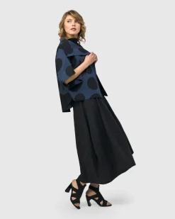 Women Alembika Jackets<Urban Bossa Cape Jacket, Navy