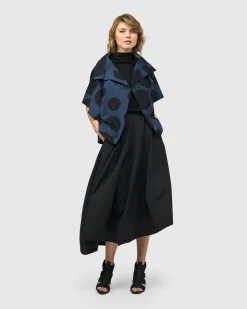 Women Alembika Jackets<Urban Bossa Cape Jacket, Navy