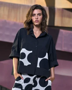 Women Alembika Tops & Tunics<Urban Carnegie Cropped Shirt, Mono