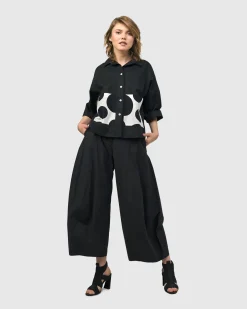 Women Alembika Tops & Tunics<Urban Carnegie Cropped Shirt, Mono
