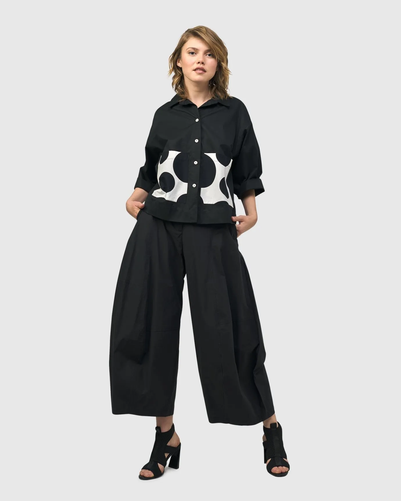 Women Alembika Tops & Tunics<Urban Carnegie Cropped Shirt, Mono