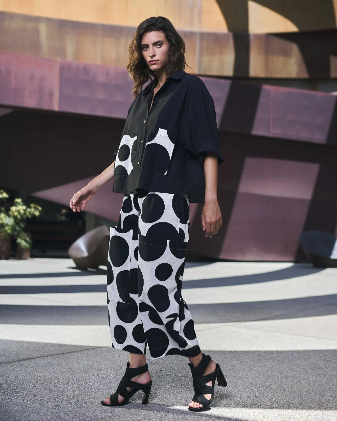 Women Alembika Tops & Tunics<Urban Carnegie Cropped Shirt, Mono