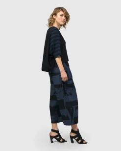 Women Alembika Tops & Tunics<Urban Centro Cropped Tee, Navy