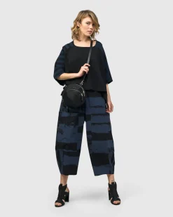 Women Alembika Plus<Urban Centro Cropped Tee, Navy