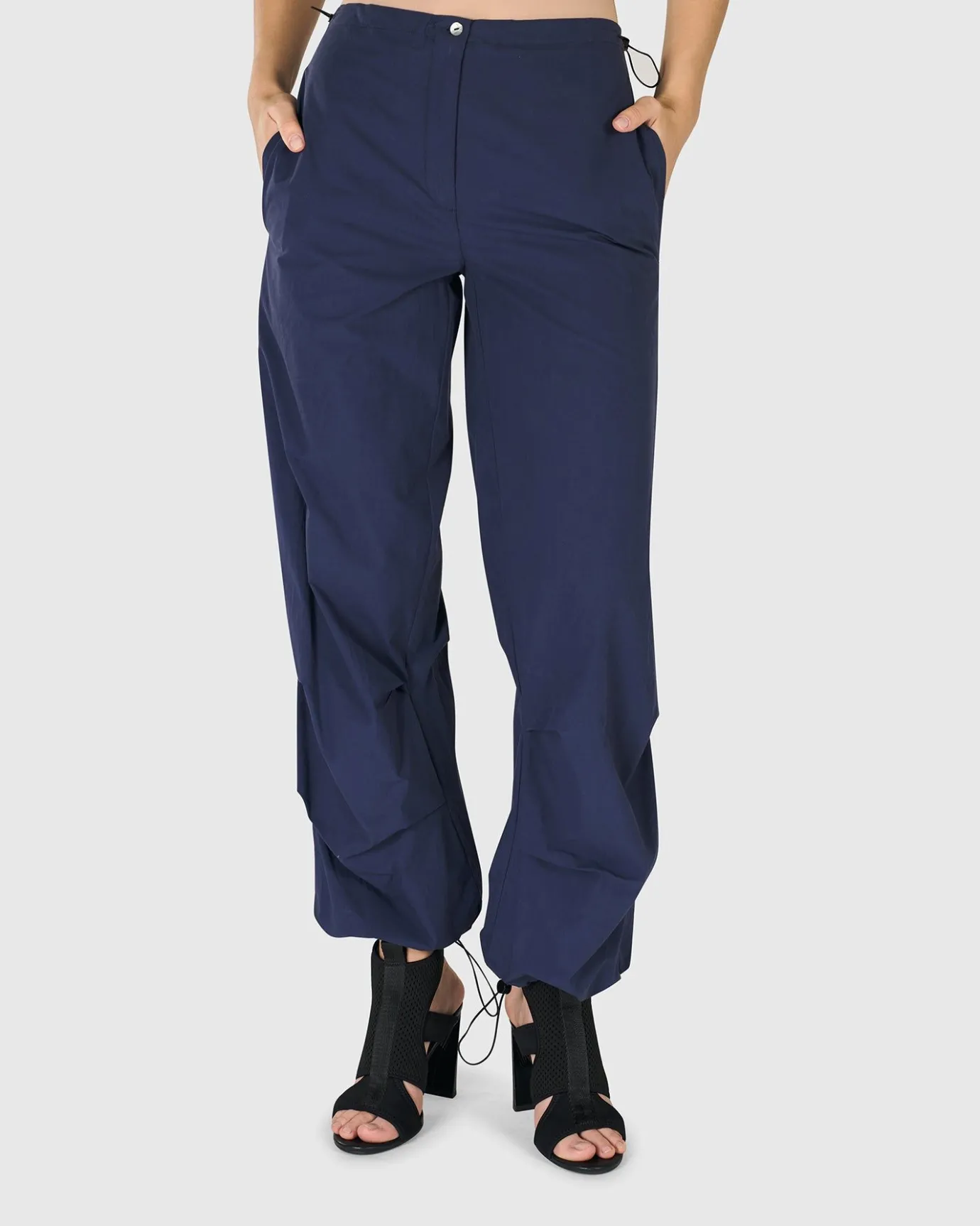 Women Alembika Pants & Skirts<Urban Chica Cargo Pants, Navy