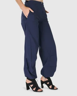 Women Alembika Pants & Skirts<Urban Chica Cargo Pants, Navy