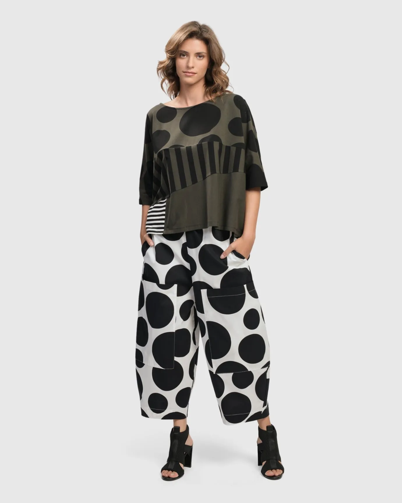 Women Alembika Plus<Urban Chihiro Boxy Tee, Khaki
