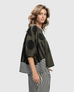 Women Alembika Tops & Tunics<Urban Chihiro Boxy Tee, Khaki