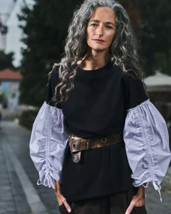 Women Alembika Tops & Tunics<Urban Cinch Tunic Top, White/Black