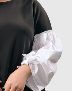 Women Alembika Tops & Tunics<Urban Cinch Tunic Top, White/Black