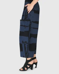 Women Alembika Plus<Urban Codex Barrel Pants, Navy