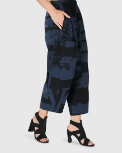 Women Alembika Plus<Urban Codex Barrel Pants, Navy