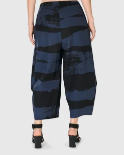 Women Alembika Plus<Urban Codex Barrel Pants, Navy