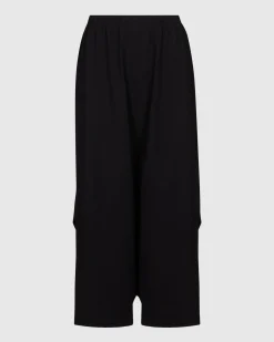Women Alembika Pants & Skirts<Urban Crop Harem Pants, Black
