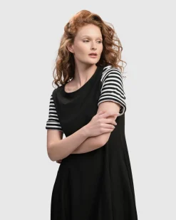 Women Alembika Dresses<Urban Daytime Cocoon Dress, Stripes