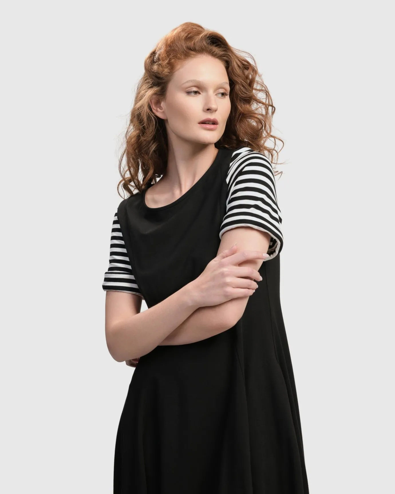 Women Alembika Dresses<Urban Daytime Cocoon Dress, Stripes